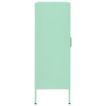 vidaXL Armoire de rangement Vert menthe 80x35x101 5 cm Acier
