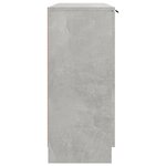 vidaXL Buffet Gris béton 90 5x30x70 cm Bois d'ingénierie
