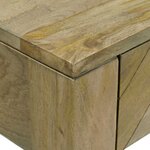 vidaXL Table console avec tiroir Gris naturel 110 x 30 x 80 cm