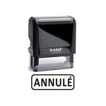 Tampon X-print 4912 Formule Commerciale Texte + Picto 'ANNULE' Noir TRODAT