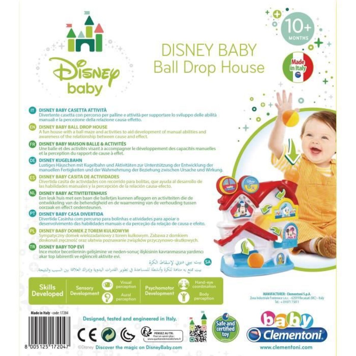 CLEMENTONI - Disney Baby - La Maison des Balles - Jeu d'éveil pour bébé