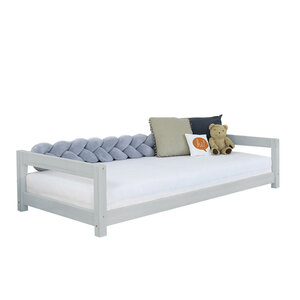 Lit enfant KIDDY 120 x 200 gris clair