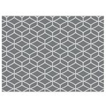 vidaXL Tapis d'extérieur ARAKIL Gris et Blanc Polyester 300 x 400 cm