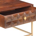 Vidaxl table basse 112x50x40 cm bois de manguier massif
