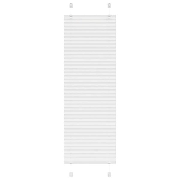 vidaXL Store plissé blanc 40x150 cm largeur du tissu 39 4 cm polyester