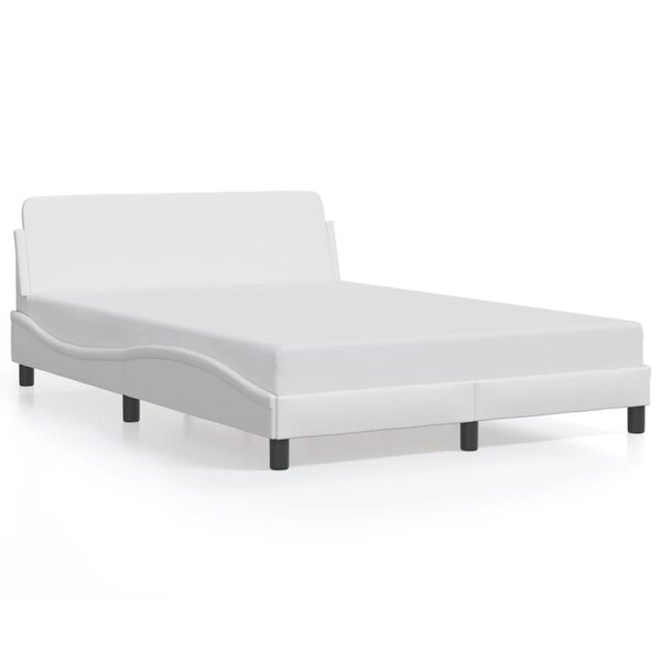 vidaXL Cadre de lit Dover blanc 120x200 cm similicuir
