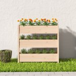 vidaXL Jardinière 112x25x104 5 cm Bois massif de pin