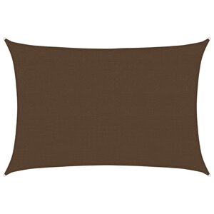 vidaXL Voile d'ombrage 160 g/m² Marron 4x5 m PEHD