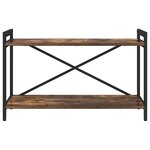 vidaXL Bibliothèque Chêne fumé 80 x 30 x 48.5 cm Bois d'ingénierie