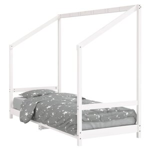 vidaXL Cadre de lit pour enfants blanc 80x200 cm bois de pin massif