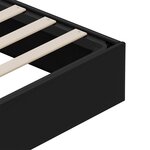 vidaXL Cadre de lit ottoman Noir King size Simili cuir