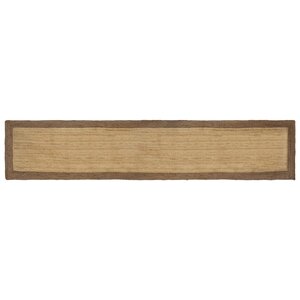vidaXL Tapis de surface Gris 60 x 400 cm Jute
