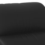 vidaXL Fauteuil électrique de massage Noir Similicuir