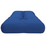 vidaXL Coussin de palette bleu royal 120x40x12 cm tissu