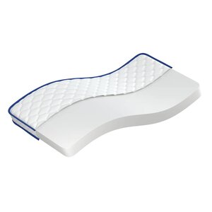 vidaXL Matelas en mousse à mémoire de forme blanc 100x200x17 cm doux
