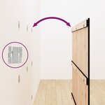 vidaXL Tête de lit murale Noir 159 5x3x110 cm Bois massif de pin