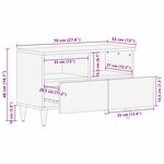 vidaXL Meubles et étagères de rangement pour médias Marron