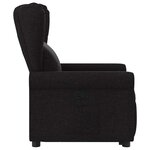 vidaXL Fauteuil inclinable noir tissu