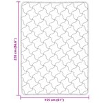 vidaXL Duvet complet toute l'année Matelassé Anthracite 155 x 220 cm