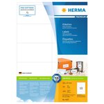 HERMA Étiquettes permanentes PREMIUM A4 105x57 mm 100 Feuilles