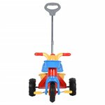 vidaXL Tricycle pour enfants avec poignée pour parents Multicolore