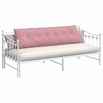 vidaXL Coussin de Dos Rose 180 x 50 cm Tissu en velours côtelé