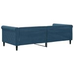 vidaXL Lit de repos sans matelas bleu 90x200 cm velours