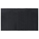 vidaXL Tapis rectangulaire noir 60x100 cm bambou