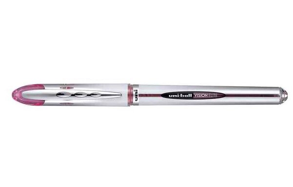 Roller encre liquide Vision Elite UB200 pointe moyenne 0 8mm rose UNI-BALL