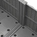 vidaXL Lit surélevé 80x80x38 cm Polypropylène