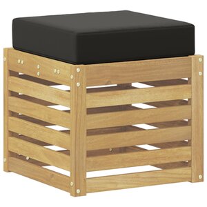 vidaXL Banc de Jardin Blanc 43 x 43 x 45 cm Bois d'Acacia Massif