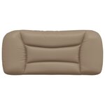 vidaXL Coussin de tête de lit Hvar cappuccino 80 cm similicuir