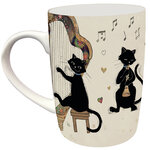 Tasse en céramique  les chats musiciens