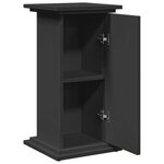 vidaXL Piédestal avec rangement noir 31x30x60 cm bois d'ingénierie