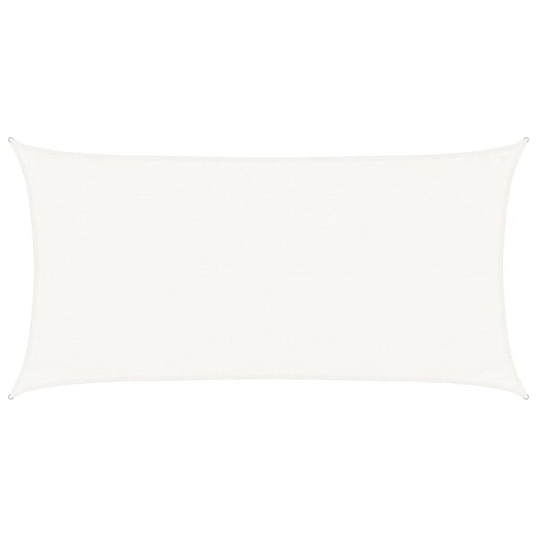 vidaXL Voile d'ombrage 160 g/m² Blanc 3x6 m PEHD