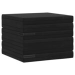 vidaXL Canapé-lit pliable 140 x 67 x 45 cm Noir