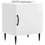 vidaXL Cabinet de chevet Blanc brillant 43 x 34 5 x 50 cm