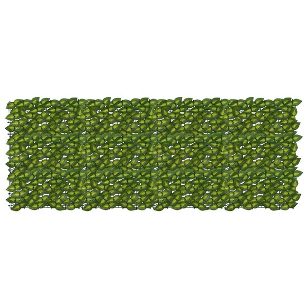 vidaXL Écran de balcon avec feuilles Vert et jaune 200 x 75 cm
