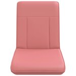 vidaXL Fauteuil de sol ajustable Rose Simili cuir