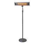 Chauffage de terrasse electrique avec télécommande - 1800 w -  - aluminium