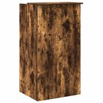 vidaXL Bureau de réception chêne fumé 55x50x103 5 cm bois d'ingénierie
