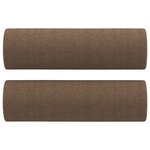 vidaXL Ensemble de canapés 2 Pièces avec coussins marron tissu