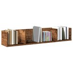 vidaXL Étagère murale à CD vieux bois 100x18x18 cm bois d'ingénierie