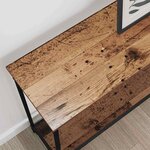 vidaXL Table console Bois ancien 101 x 30.5 x 75 cm Bois d'ingénierie