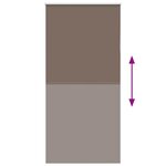 vidaXL Store enrouleur occultant café 110x210cm largeur du tissu