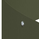 vidaXL Cache-pot de jardin Vert olive 120 x 120 x 20 cm Acier
