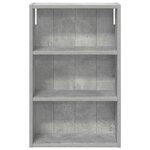 vidaXL Armoire murale de salle de bain Gris Béton 40 x 16 x 62 5 cm