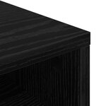 vidaXL Basboard avec tiroir Chêne noir 87 x 27 5 x 43 cm