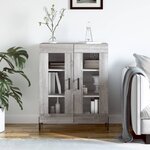 vidaXL Buffet sonoma gris 69 5x34x90 cm bois d'ingénierie