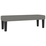 vidaXL Sommier à lattes de lit avec matelas Gris foncé 200x200cm Tissu